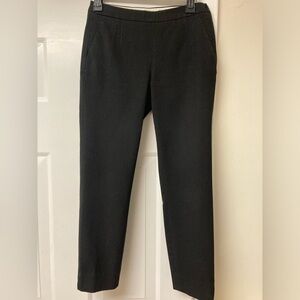 J Crew black side zipper pants sz 2